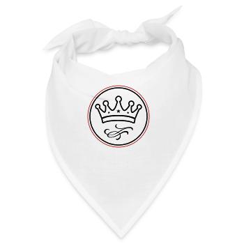 Krone Symbolik - Bandana - Weiß - Vorne