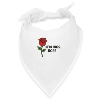 LIEBLINGS ROSE - Bandana - Weiß - Vorne