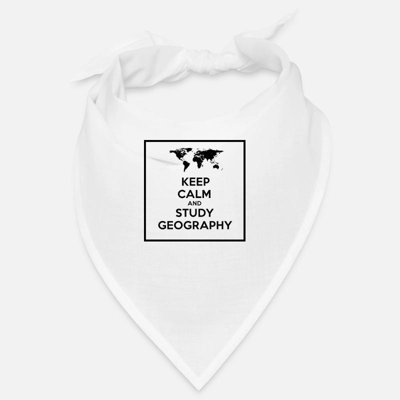 keep calm and study geography Bandana