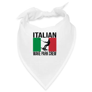 Italian Wake Crew Wakeboard Shirt - Bandana - Weiß - Vorne
