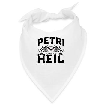 Petri Heil Fischen - Bandana - Weiß - Vorne