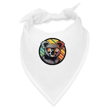 Koala Comic Cool - Bandana - Weiß - Vorne