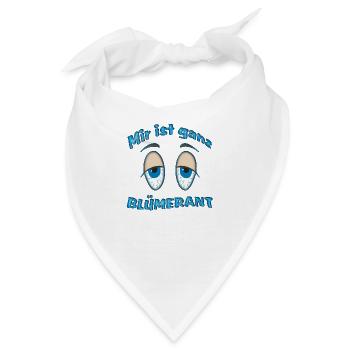 Mir ist ganz blümerant - Bandana - Weiß - Vorne
