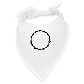 Die Dornenkrone Christi - Bandana - Weiß - Vorne