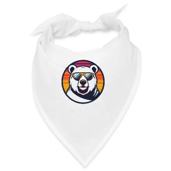 Eisbär Cool Comic - Bandana - Weiß - Vorne