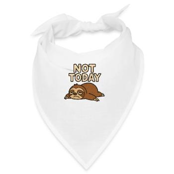 Nicht heute - Bandana - Weiß - Vorne