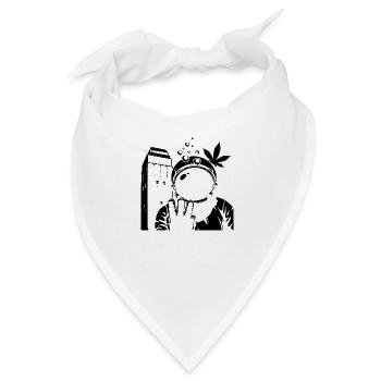 Astronaut Wasserturm Delmenhorst Transparent - Bandana - Weiß - Vorne