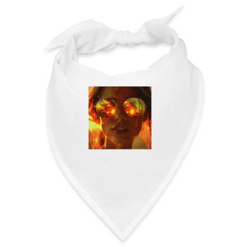 A sweet sad woman - Bandana - Weiß - Vorne