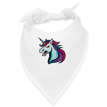 Unicorn Evil - Bandana - Weiß - Vorne