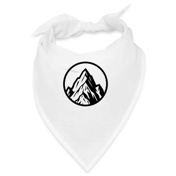 Berg Symbolik Mountain - Bandana - Weiß - Vorne