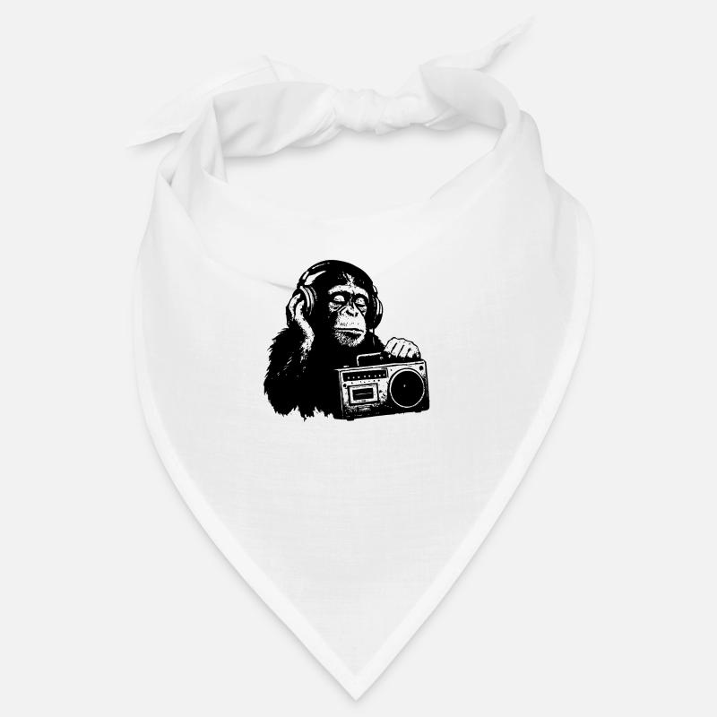 Monkey with cassette recorder Bandana