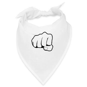 Fist - Bandana - Weiß - Vorne