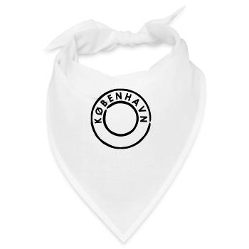 Kobenhavn Kopenhagen Poststempel - Bandana - Weiß - Vorne