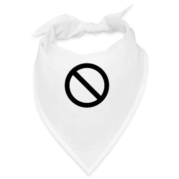 VERBOTEN!!!! - Bandana - Weiß - Vorne
