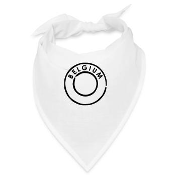 Belgien - Belgium - Bandana - Weiß - Vorne