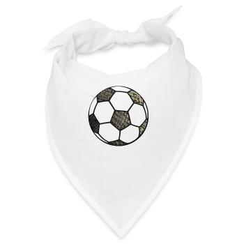 Fußball (football) - Bandana - Weiß - Vorne