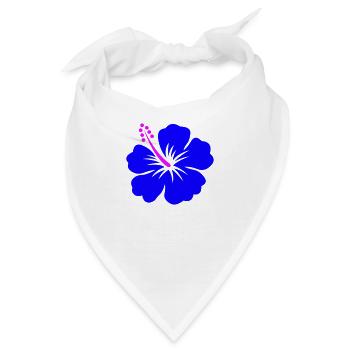 Hibiskus - Bandana - Weiß - Vorne