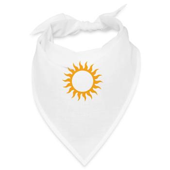 Sonne - Bandana - Weiß - Vorne