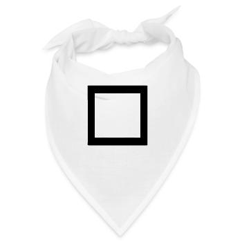 rechteck - Bandana - Weiß - Vorne