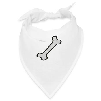 Knochen - Bone 2 - Bandana - Weiß - Vorne