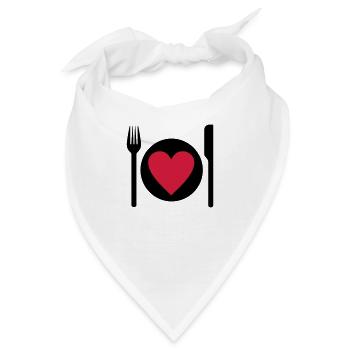essen - Bandana - Weiß - Vorne