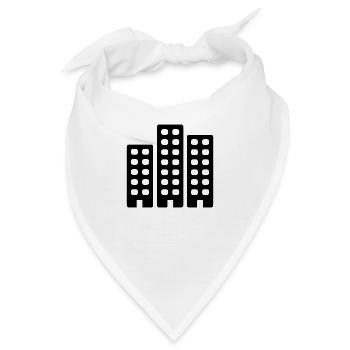 Stadt - Line - Bandana - Weiß - Vorne