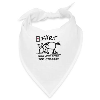 Färt Biss ans Ende der St - Bandana - Weiß - Vorne