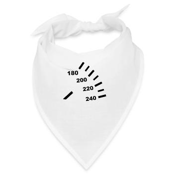 Tacho - Auto - Bandana - Weiß - Vorne