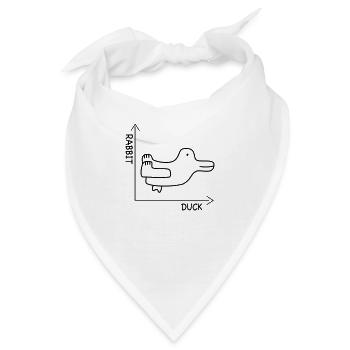 optische Täuschung - Bandana - Weiß - Vorne