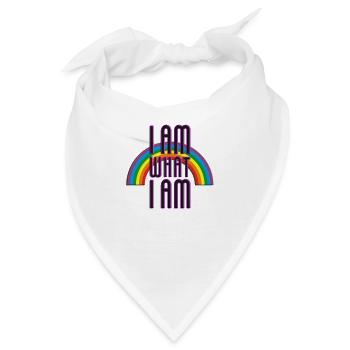 I AM WHAT I AM - RAINBOW - Bandana - Weiß - Vorne