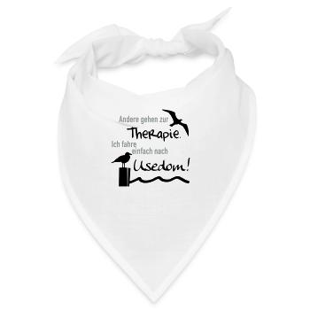 Therapie Usedom - Bandana - Weiß - Vorne