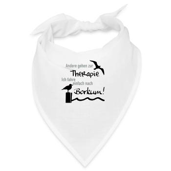 Therapie Borkum - Bandana - Weiß - Vorne
