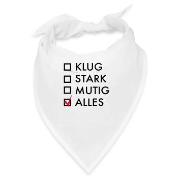 mutig - Bandana - Weiß - Vorne