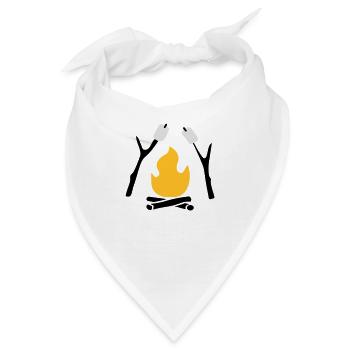 Lagerfeuer - Bandana - Weiß - Vorne