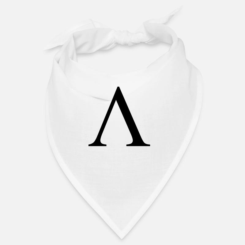 lambda greek - Bandana - blanc