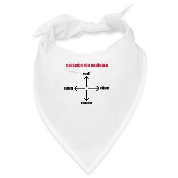 Hessischer Sprachkurs - Bandana - Weiß - Vorne