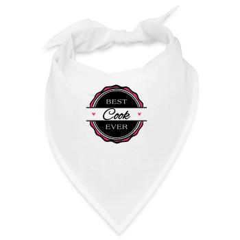 Best Cook ever - Bandana - Weiß - Vorne