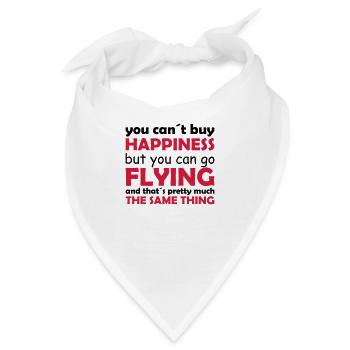 happiness flying - Bandana - Weiß - Vorne