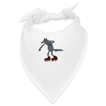 Wolf - Bandana - Weiß - Vorne