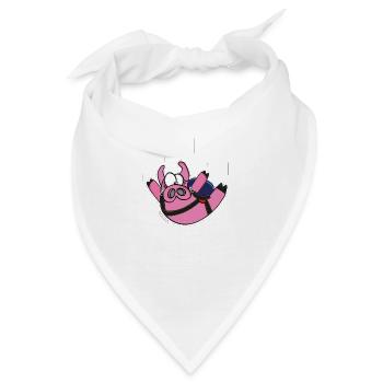 Poops "Freifall" - Bandana - Weiß - Vorne