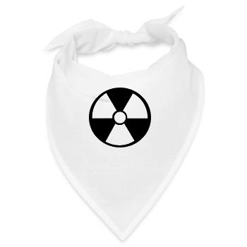 Atom Zeichen - Bandana - Weiß - Vorne