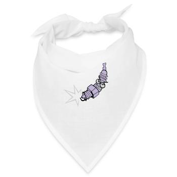 Zündkerze mit Farbänderungsfunktion - Bandana - Weiß - Vorne