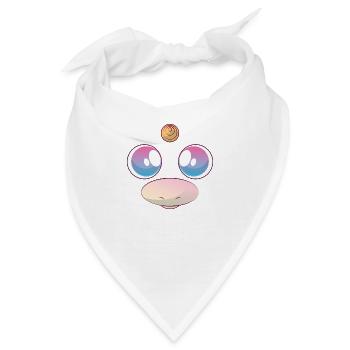 Unicorn Face - Bandana - Weiß - Vorne