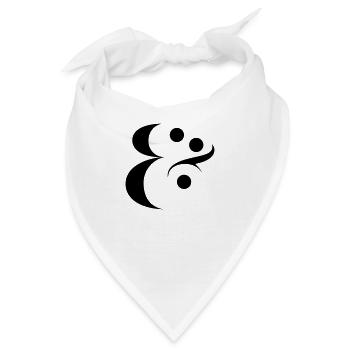 Ampersand - Bandana - Weiß - Vorne