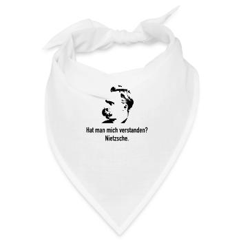 Nietzsche: Hat man mich verstanden? - Bandana - Weiß - Vorne
