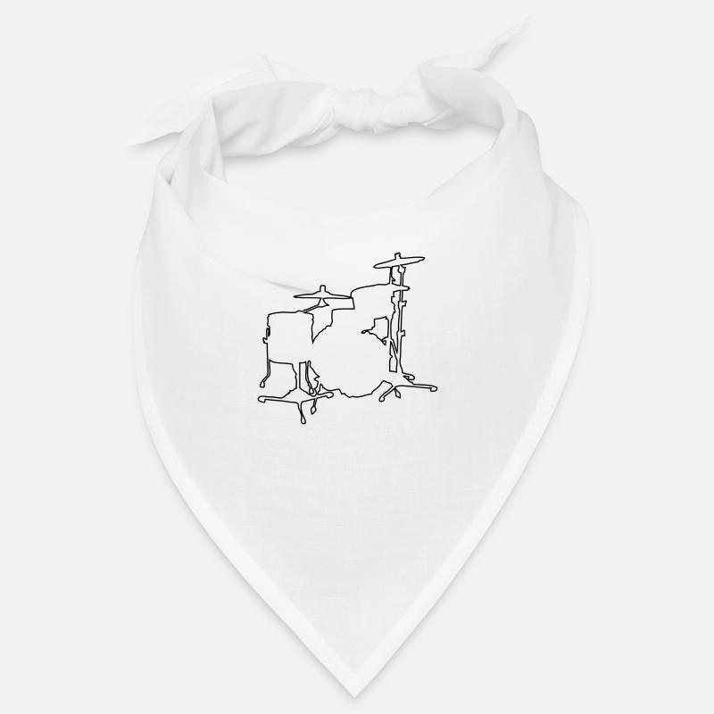 Drums Silhouette Bandana