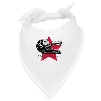 Rockabilly Rebel - Bandana - Weiß - Vorne
