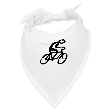 Fahrradfahrer Fahrrad - Bandana - Weiß - Vorne