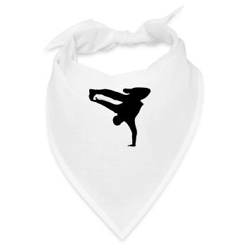 Breakdancer, B-Boy - Bandana - Weiß - Vorne