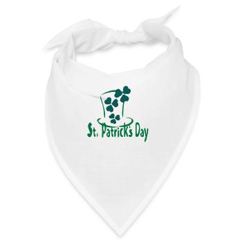 Shamrock Hut St.Patrick 's Tag-6 - Bandana - Weiß - Vorne